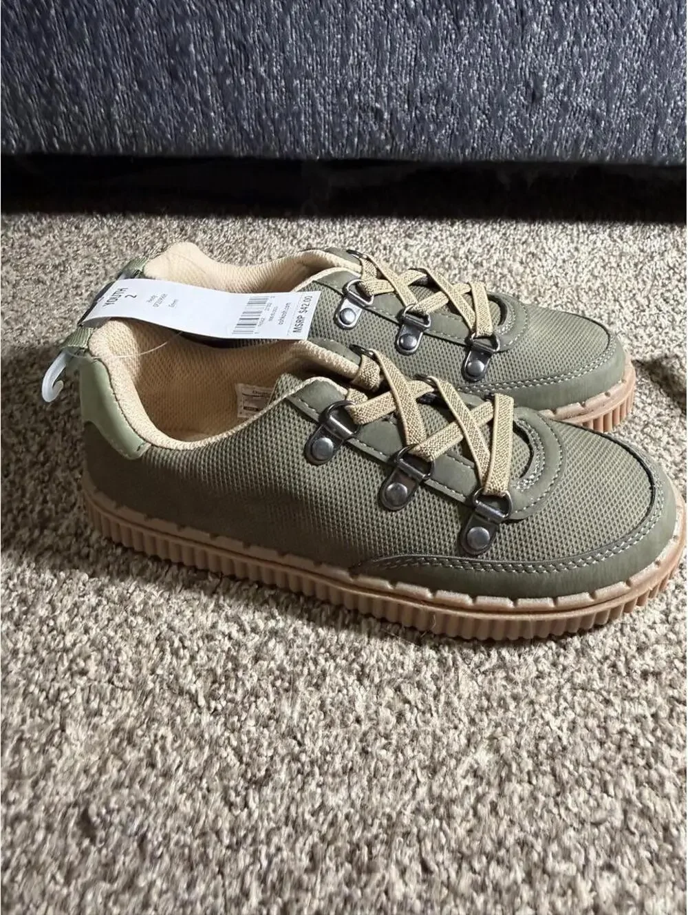 OshKosh B'gosh Kid's Khaki and Green Trainer